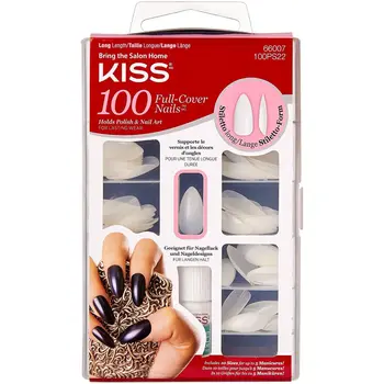 Kiss Long Stiletto Full Cover Nails 100 Pieces