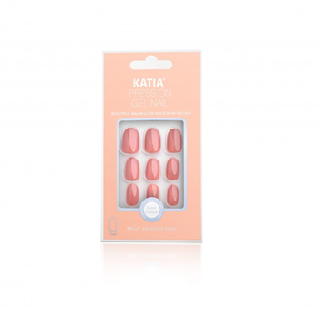 Katia Oval Nude Pink Press-On Gel Nails 10 Pieces