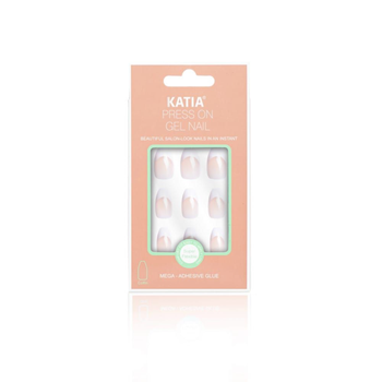 Katia Coffin French Press-On Gel Nails