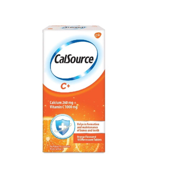 Calsource C+ Orange Effervescent Tablets 10 Pack