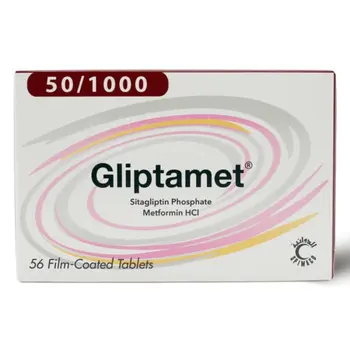 Gliptamet Sitagliptin Metformin Tablets 56 Count