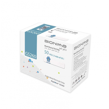 بيونيم شرائط فحص السكر جي اس 260  50 شريط