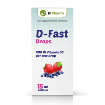 BT Pharma D-Fast Vitamin D3 Drops 15ml
