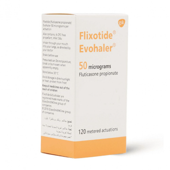 Evohaler Flixotide 50 Mcg 120 Actuations