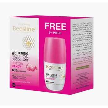 Beesline Cotton Candy Whitening Roll-On Deodorant 2x50ml