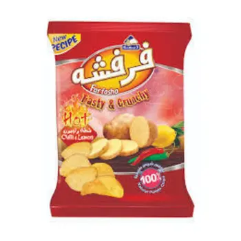 شيبس فرفشه شطة وليمون 25 جرام