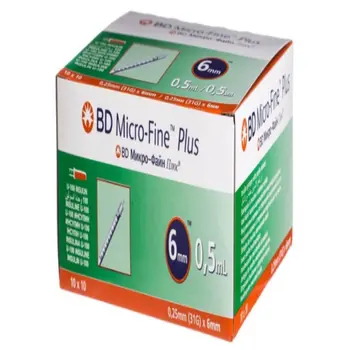 BD Micro-Fine Plus Syringe with 6mm Needle 0.5mL