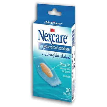 3M Nexcare Waterproof Bandages 20 Pieces