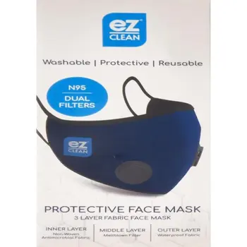 ez CLEAN Blue N95 Washable Face Mask