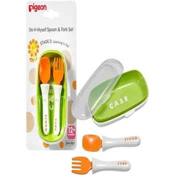 بيجون طقم ملعقة وشوكة مع حقيبة سفر