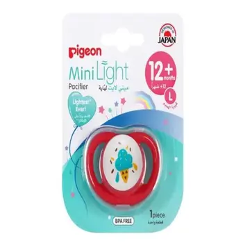 Pigeon Minilight Red Pacifier BPA-Free 12-18 Months 1Pieces