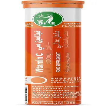 Dr.E Orange Vitamin C Effervescent Tablets 20 Count