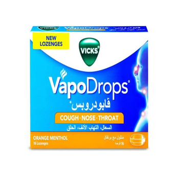 Vicks VapoDrops Orange 16Tablets