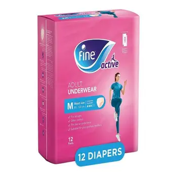 Fine Active Pul-Ups Medium 12 Pieces
