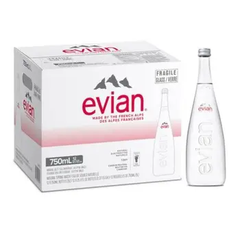 Evian Natural Mineral Water 12x750ml