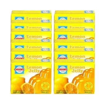 Greens Lemon Flavored Jelly 12x80g