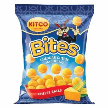 Kitco Cheddar Cheese Corn Ball Snacks 16g
