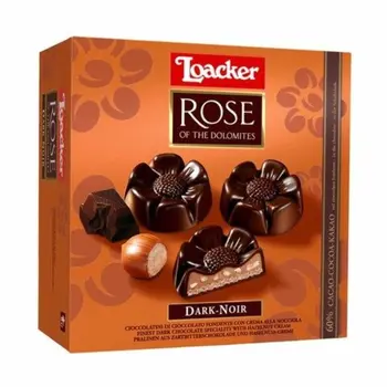 Loacker Rose Dark Chocolate Noir 150g