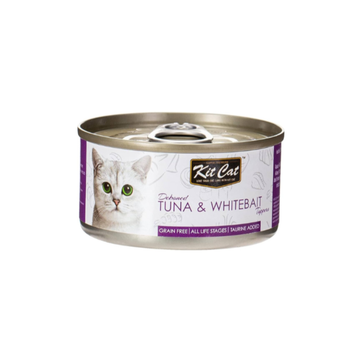 كت كات طعام رطب للقطط بالتونة والوايت بيت 80جرام