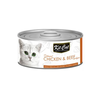 كت كات طعام رطب للقطط بالدجاج واللحم البقري 80جرام