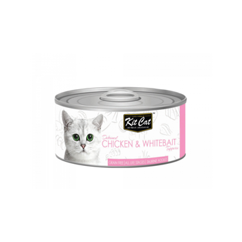 كت كات طعام رطب للقطط بالدجاج والوايت بيت 80جرام