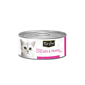 كت كات طعام رطب للقطط بالدجاج والروبيان 80جرام