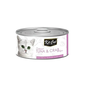 كت كات طعام رطب للقطط بالتونة والسلطعون 80جرام