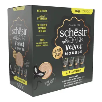 Schesir After Dark Cat Pouch Variety Pack 12x80g