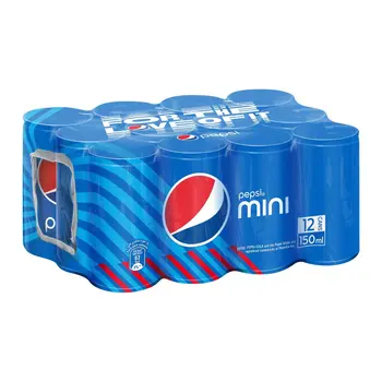 Pepsi Mini Cola Soft Drink 12x150ml