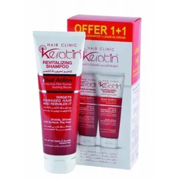إي كيراتين شامبو منعش 2×230مل