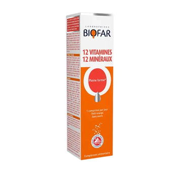 Biofar Orange Vitamin-Mineral Tablets 20 Count