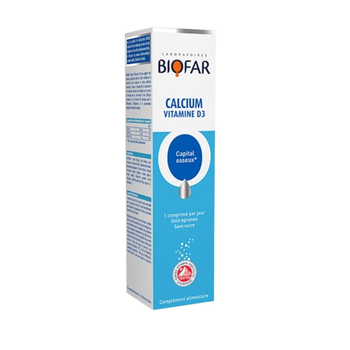 Biofar Citrus Calcium Vitamin D3 Tablets 20 Sugar-Free