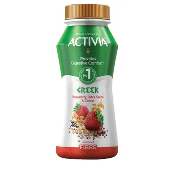 Activia Drinkable Greek Str&Black Seeds&Cereals 180ml