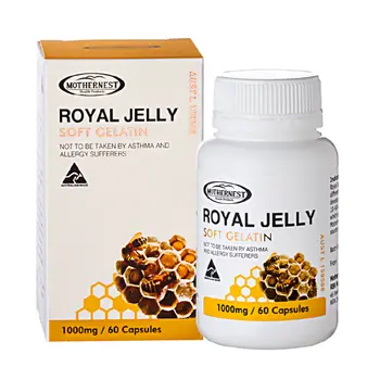 Mothernest Royal Jelly Soft Gelatin Capsules 60 Count