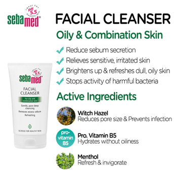 Sebamed Facial Cleanser For Oily Skin 150Ml