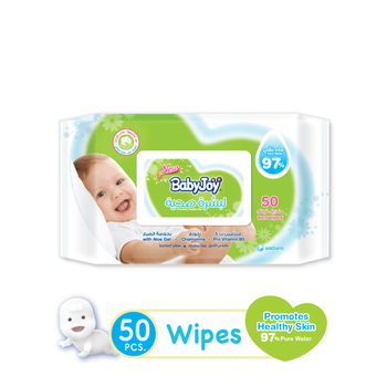 Babyjoy Chamomile Aloe Vera Baby Wipes 50 Pieces