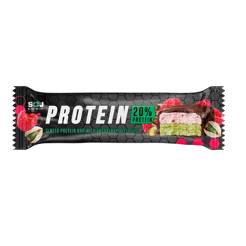 Soj Raspberry Pistachio Protein Bar 50g