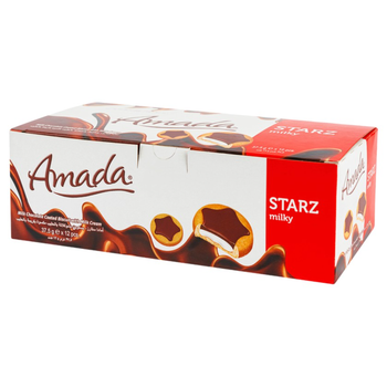 Amada STARZ Milk Chocolate Biscuit Pack 12x37.5g