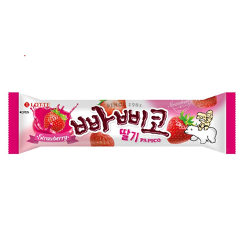 lotte Papico Strawberry Ice Tube 130Ml