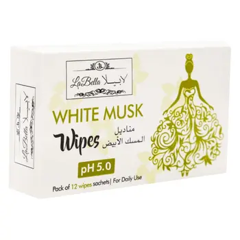 ليبيلا مناديل نسائية، برائحة المسك الأبيض، عبوة 12 قطعة