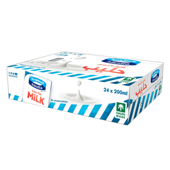 السعودية حليب طويل الأجل قليل الدسم 24×200مل