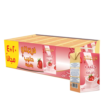 Fregento Strawberry Flavoured Milk 1×24 200Ml