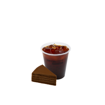 Iced Americano & Chocolate Crispy Cake