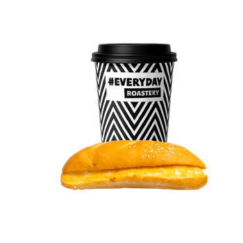 Latte & Four Cheese Sandwich Combo