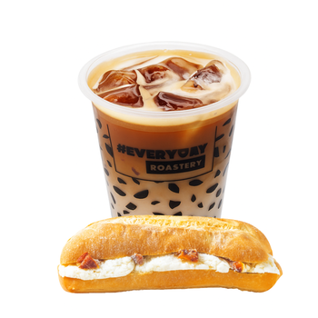 Iced Latte & Halloumi Ciabatta Sandwich