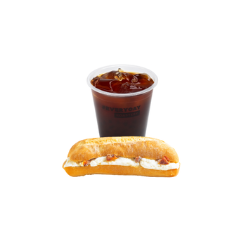 Iced Americano & Halloumi Ciabatta Sandwich
