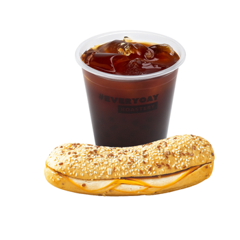Iced Americano & Turkey Sandwich Ciabatta