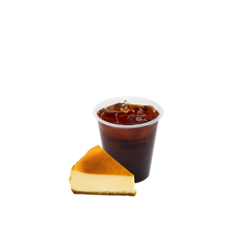 Cold Coffee & SanSebastian Cheesecake Combo