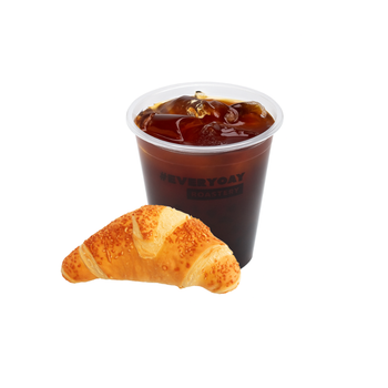 Iced Americano and Cheese Croissant Combo