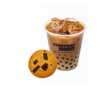 Iced Latte with Vanilla Cookies